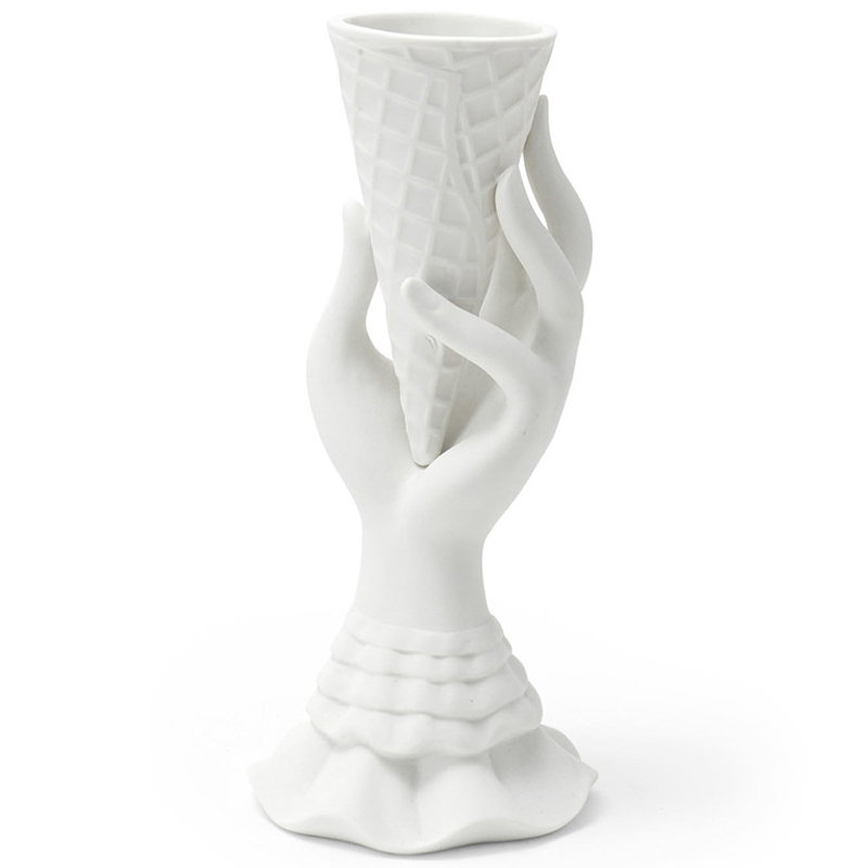 Статуэтка Jonathan Adler I-Scream Vase Белый Статуэтка Jonathan Adler I-Scream Vase Белый в Грозном | Loft Concept