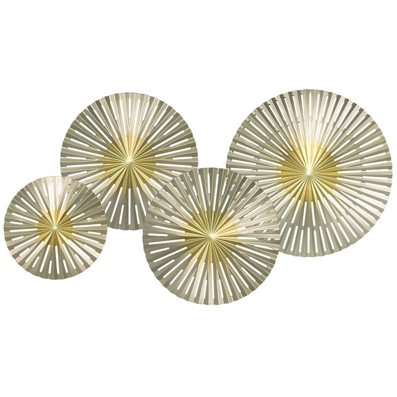 Арт-объект Apollo Gold and Silver Wall Plaque Disc gap 4 Золотой Серебряный Арт-объект Apollo Gold and Silver Wall Plaque Disc gap 4 Золотой Серебряный в Грозном | Loft Concept