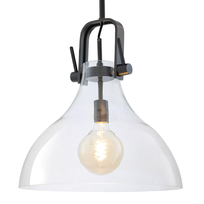 Подвесной светильник Eichholtz Lamp Connery Bronze Темная бронза Прозрачное Стекло Подвесной светильник Eichholtz Lamp Connery Bronze Темная бронза Прозрачное Стекло в Грозном | Loft Concept