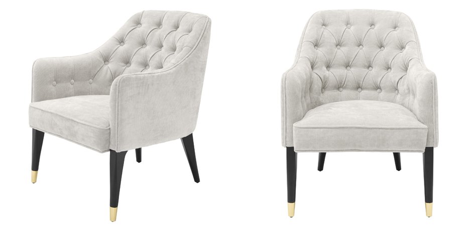 Кресло Eichholtz Chair Cyrus Sand Кресло Eichholtz Chair Cyrus Sand - Loft-Concept в Грозном
