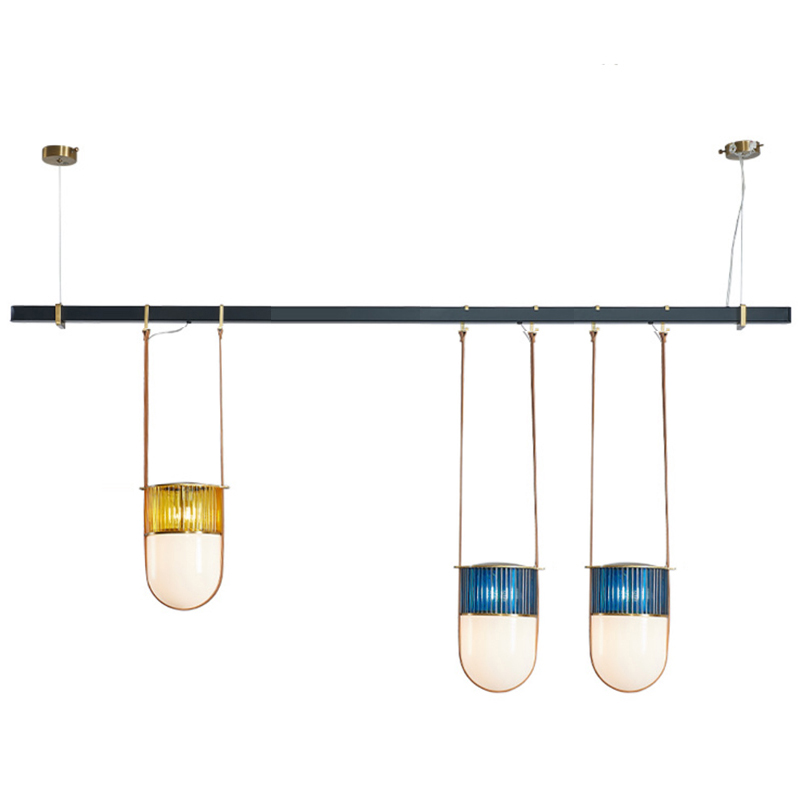 Dario Chandelier line Черный Синий Желтый Зеленый Dario Chandelier line Черный Синий Желтый Зеленый в Грозном | Loft Concept