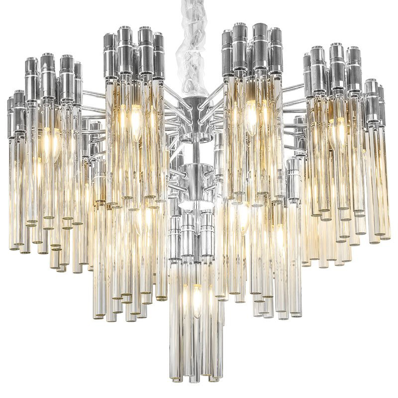 Люстра Contemporary Chandelier Crystal Silver Прозрачное Стекло Серебряный Люстра Contemporary Chandelier Crystal Silver Прозрачное Стекло Серебряный в Грозном | Loft Concept