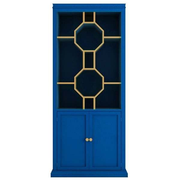 Стеллаж Art Deco Vitrine Синий Стеллаж Art Deco Vitrine Синий в Грозном | Loft Concept