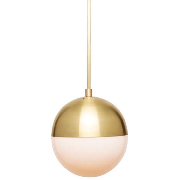 Подвесной светильник Cedar & Moss Pendant Lamp Латунь Прозрачный белый Подвесной светильник Cedar & Moss Pendant Lamp Латунь Прозрачный белый в Грозном | Loft Concept