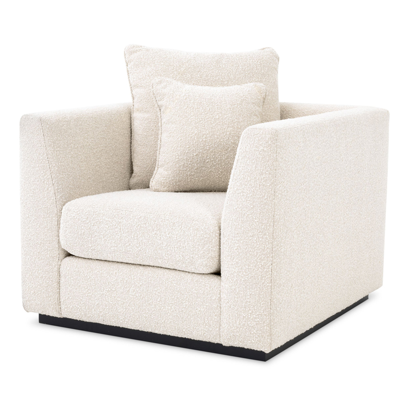 Кресло Eichholtz Chair Taylor Boucle cream Кремовый Черный Кресло Eichholtz Chair Taylor Boucle cream Кремовый Черный в Грозном | Loft Concept