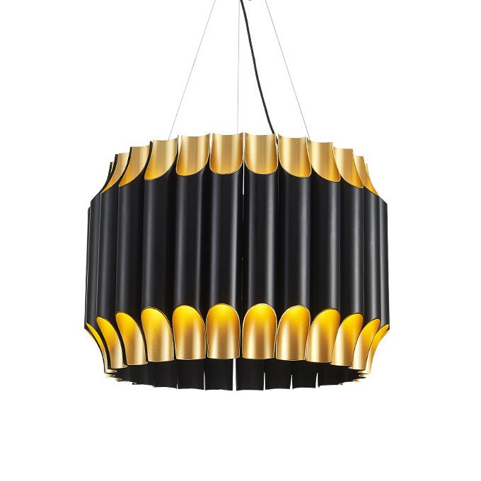 Люстра GALLIANO ROUND SUSPENSION LIGHT by DELIGHTFULL Black Золотой Черный Люстра GALLIANO ROUND SUSPENSION LIGHT by DELIGHTFULL Black Золотой Черный в Грозном | Loft Concept