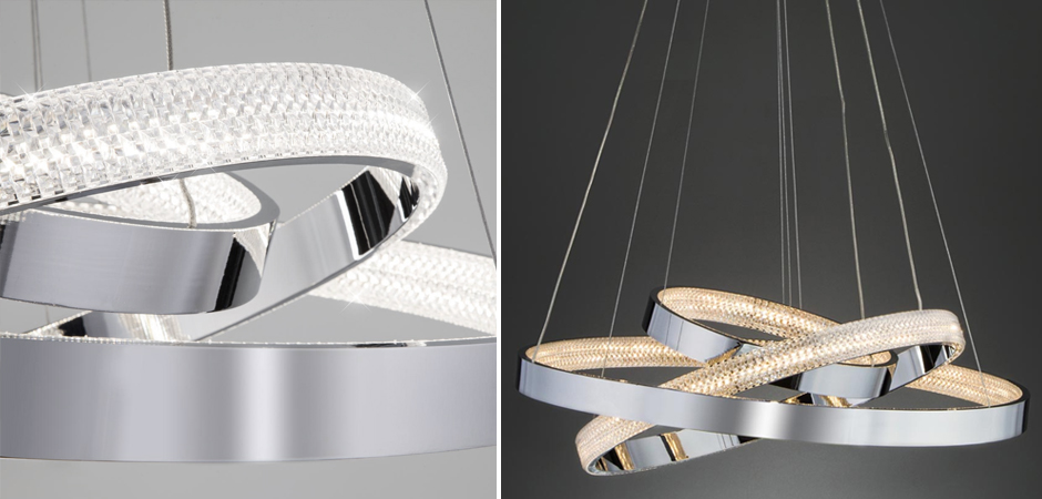 Люстра ORACLE 3 Rings Silver - фото №1