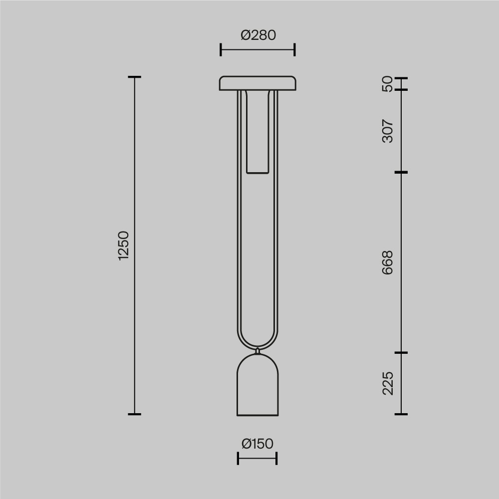 Напольный торшер светодионый Ikebana 3000К 24Вт в Грозном