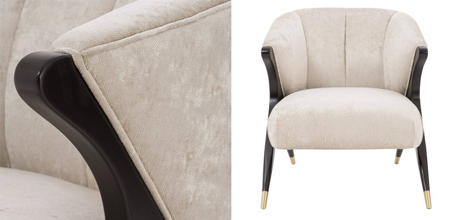 Кресло Eichholtz Chair Pavone White - фото №1