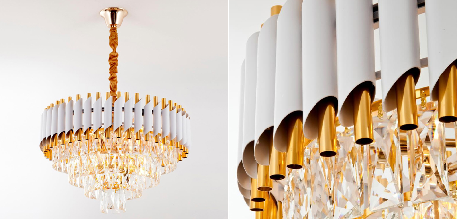 Круглая многоярусная люстра Empire Crystal Gold Круглая многоярусная люстра Empire Crystal Gold - Loft-Concept в Грозном