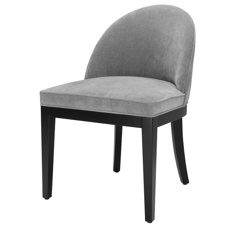 Стул Eichholtz Dining Chair Fallon grey Серый Черный Стул Eichholtz Dining Chair Fallon grey Серый Черный в Грозном | Loft Concept