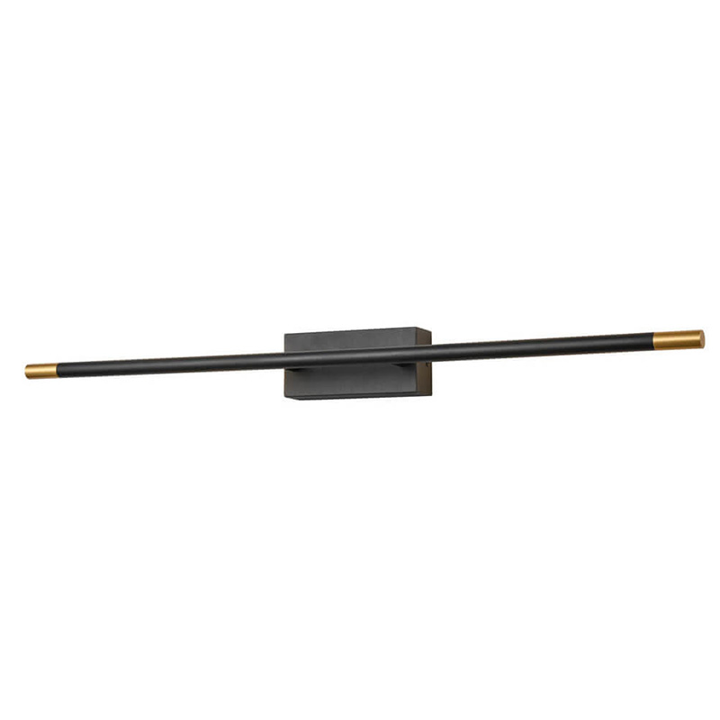 Бра Drawing Line Gold Black Rectangular Base Золотой Черный в Грозном | Loft Concept 