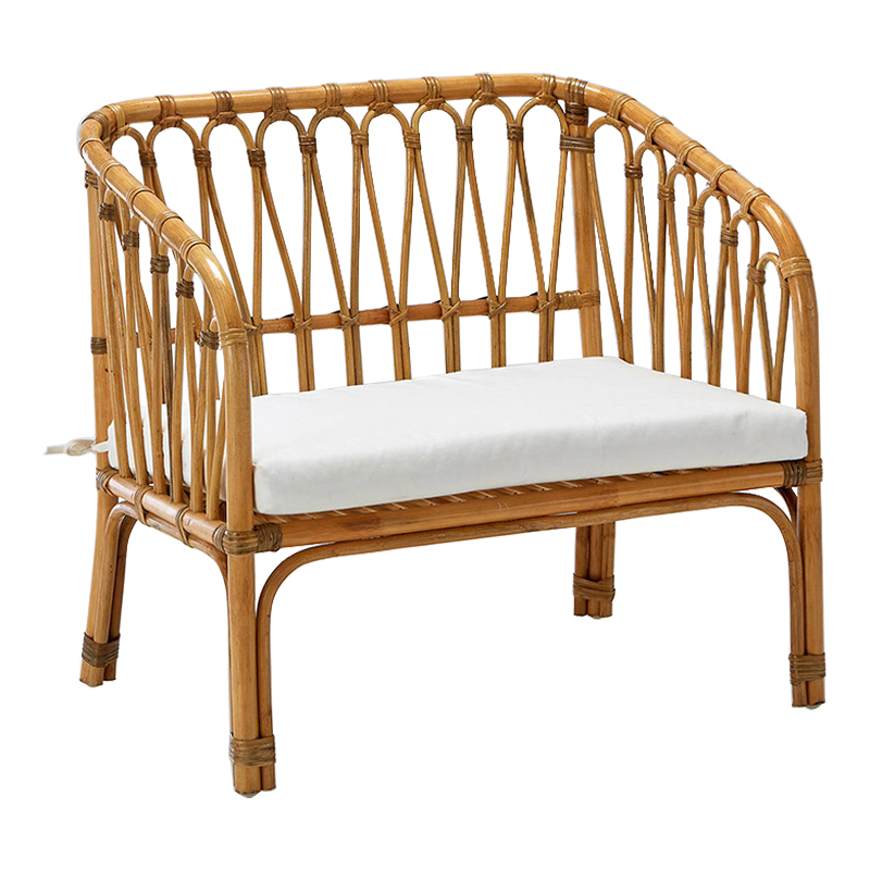 Диван детский из ротанга Wicker Baby Sofa Бежевый Диван детский из ротанга Wicker Baby Sofa Бежевый в Грозном | Loft Concept