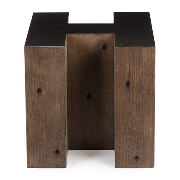 Столик Wooden Alphabet H Side Table Графит Коричневый в Грозном | Loft Concept 