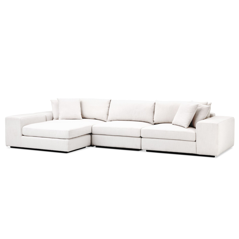 Диван Eichholtz Sofa Vista Grande Lounge white Белый Черный Диван Eichholtz Sofa Vista Grande Lounge white Белый Черный в Грозном | Loft Concept