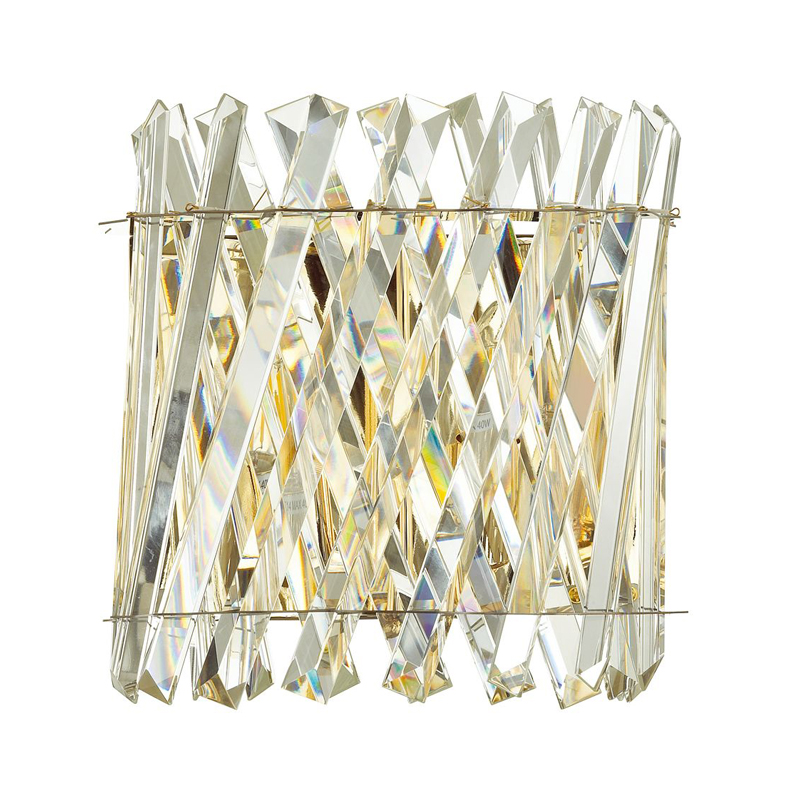 Бра Crystal Crossed Stripes Gold Золотой Бра Crystal Crossed Stripes Gold Золотой в Грозном | Loft Concept