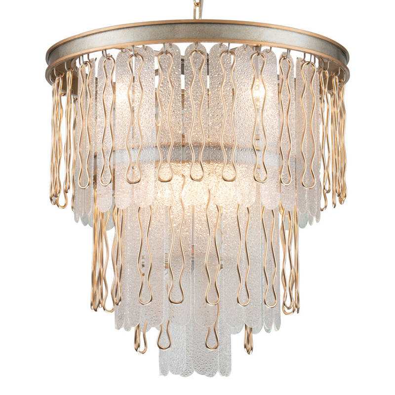 Люстра Abel Chandelier 60 Золотой Серебряный Прозрачный Люстра Abel Chandelier 60 Золотой Серебряный Прозрачный в Грозном | Loft Concept