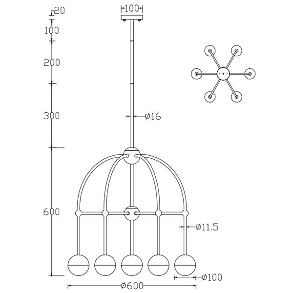 Люстра Heidy Chrome Chandelier 7 Люстра Heidy Chrome Chandelier 7 в Грозном