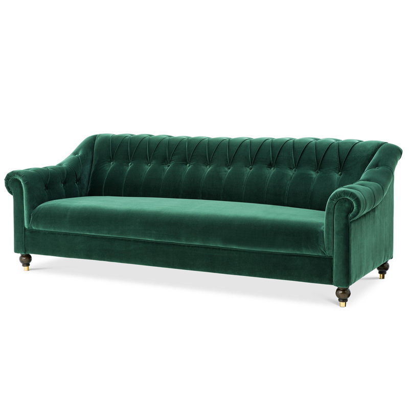 Диван Eichholtz Sofa Brian Зеленый Черный Золотой Диван Eichholtz Sofa Brian Зеленый Черный Золотой в Грозном | Loft Concept