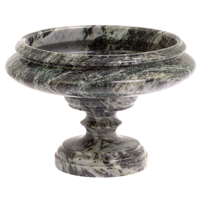 Фруктовница средняя из натурального камня Змеевик Шабровский Natural Stone Fruit Bowls Зеленый Черный Фруктовница средняя из натурального камня Змеевик Шабровский Natural Stone Fruit Bowls Зеленый Черный в Грозном | Loft Concept