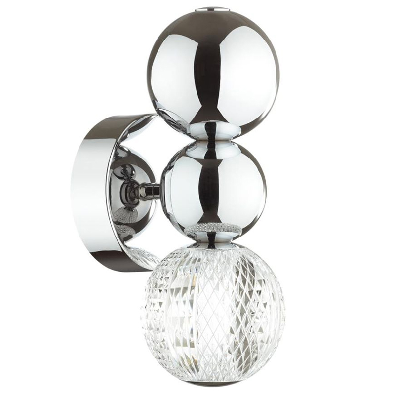 Светодиодное бра Crystal Globule Small Хром Хром Прозрачный Светодиодное бра Crystal Globule Small Хром Хром Прозрачный в Грозном | Loft Concept