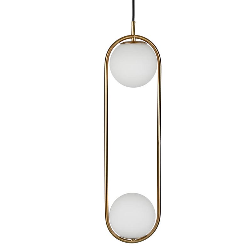 Подвесной светильник B.LUX C Ball double ball copper Белый Медь Подвесной светильник B.LUX C Ball double ball copper Белый Медь в Грозном | Loft Concept