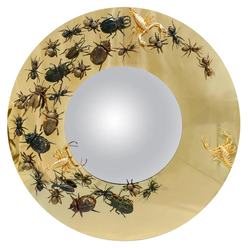 Зеркало Metamorphosis Convex Mirror in Polished Brass Золотой Зеркало Metamorphosis Convex Mirror in Polished Brass Золотой в Грозном | Loft Concept