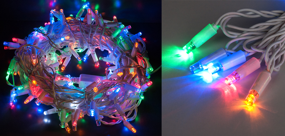 Мерцающая Цветная Гирлянда для улицы - Loft-Concept в Грозном