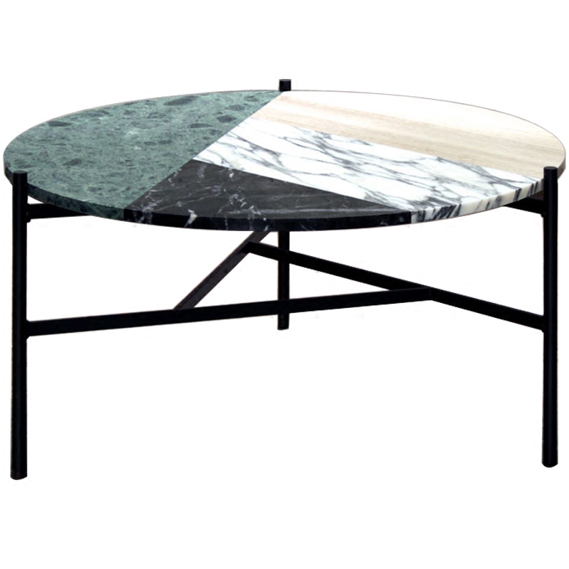 Кофейный стол Marble Combination Coffee Table Черный Мульти Кофейный стол Marble Combination Coffee Table Черный Мульти в Грозном | Loft Concept