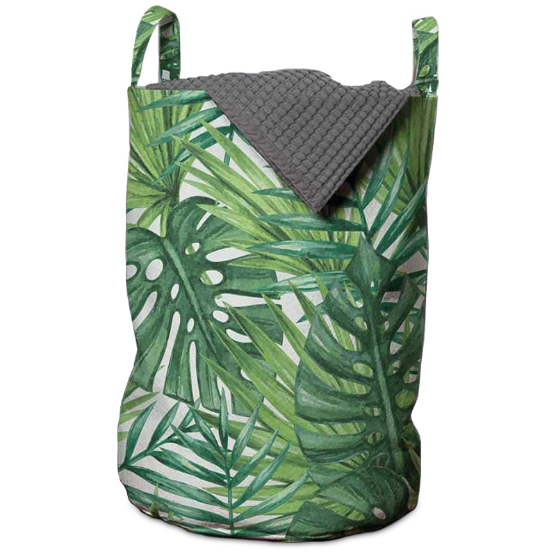 Корзина Tropical Leaves Basket Зеленый Белый Корзина Tropical Leaves Basket Зеленый Белый в Грозном | Loft Concept