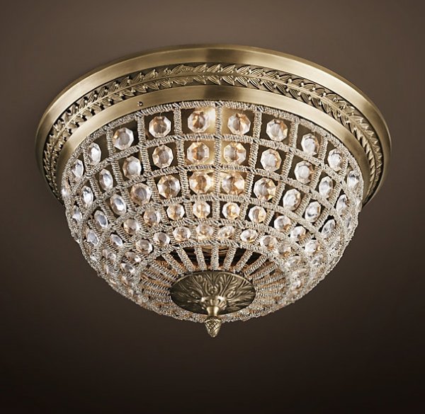 Потолочный светильник RH 19th c. Casbah Crystal Top 43 Темная бронза винтаж Потолочный светильник RH 19th c. Casbah Crystal Top 43 Темная бронза винтаж в Грозном | Loft Concept