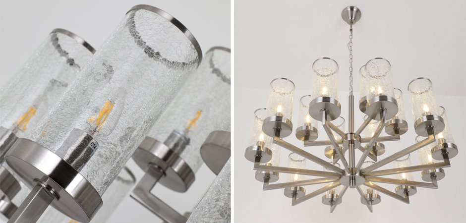 Люстра LIAISON TWO-TIER Chandelier 18 Silver Люстра LIAISON TWO-TIER Chandelier 18 Silver - Loft-Concept в Грозном