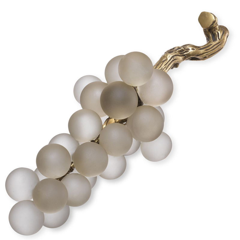 Аксессуар Eichholtz Object french grapes White Белое матовое стекло Винтажная латунь Аксессуар Eichholtz Object french grapes White Белое матовое стекло Винтажная латунь в Грозном | Loft Concept