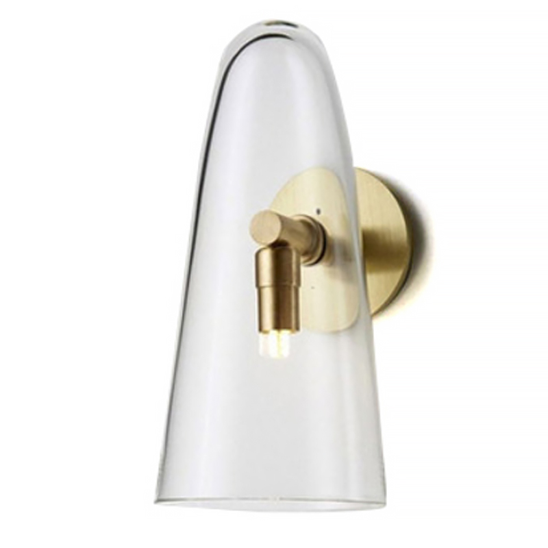Бра Domi Sconce Transparent Глянцевое золото Прозрачный Бра Domi Sconce Transparent Глянцевое золото Прозрачный в Грозном | Loft Concept