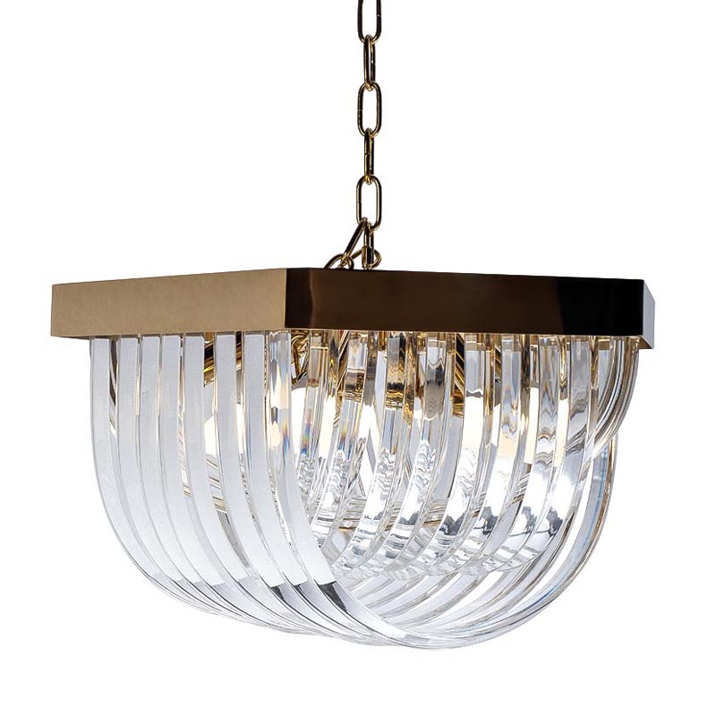 Люстра Retro FROZEN GLASS gold 9 lamp Глянцевое золото Люстра Retro FROZEN GLASS gold 9 lamp Глянцевое золото в Грозном | Loft Concept