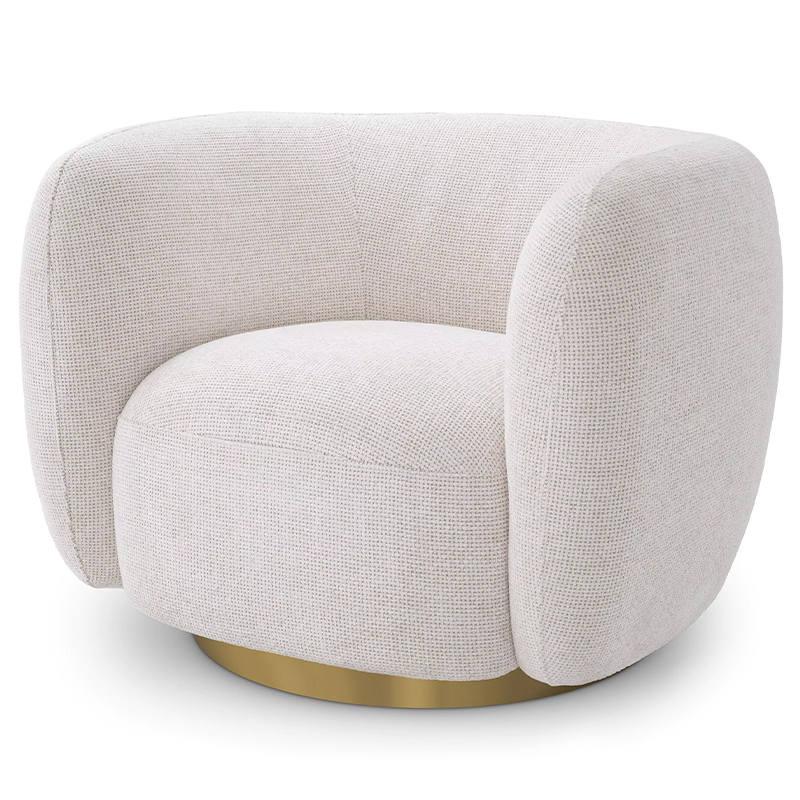 Кресло Eichholtz Swivel Chair Roxy Молочный Латунь Молочный Латунь Кресло Eichholtz Swivel Chair Roxy Молочный Латунь Молочный Латунь в Грозном | Loft Concept