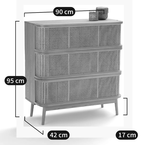 Комод с 3-мя ящиками из плетеного ротанга Ruiz Light Chest of Drawers Комод с 3-мя ящиками из плетеного ротанга Ruiz Light Chest of Drawers в Грозном