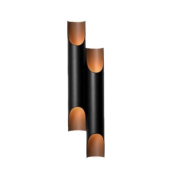 Бра Galliano Double by DELIGHTFULL Black Черный Золотой Бра Galliano Double by DELIGHTFULL Black Черный Золотой в Грозном | Loft Concept
