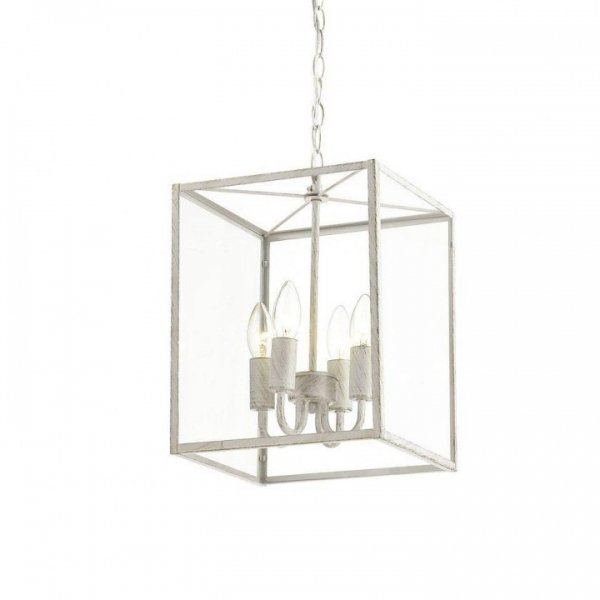 Подвесной светильник Loft Industrial Ortogonal Pendant Cube White 4 Прозрачное Стекло Белый Подвесной светильник Loft Industrial Ortogonal Pendant Cube White 4 Прозрачное Стекло Белый в Грозном | Loft Concept