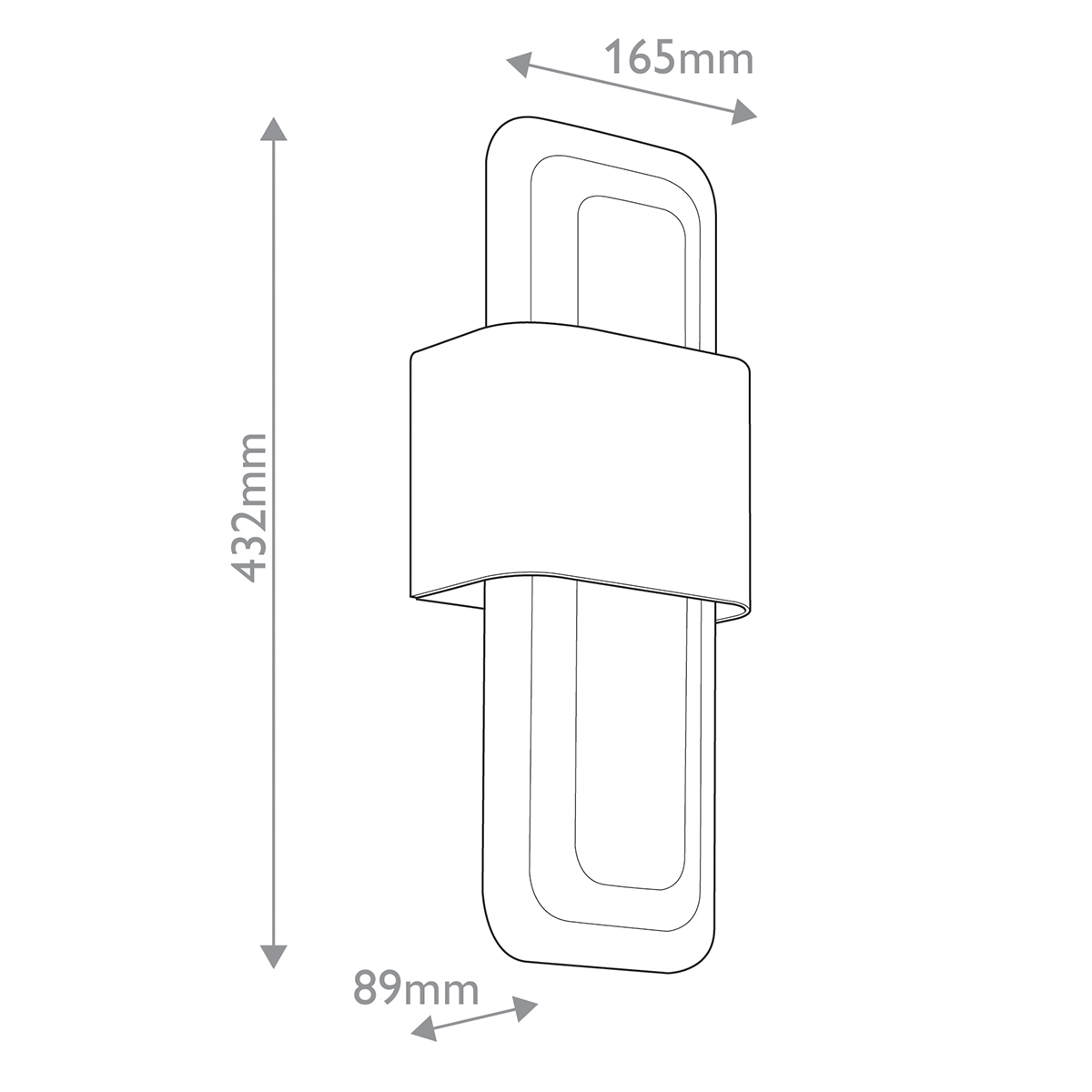 Бра с прямоугольным стеклянным плафоном Kichler в Грозном