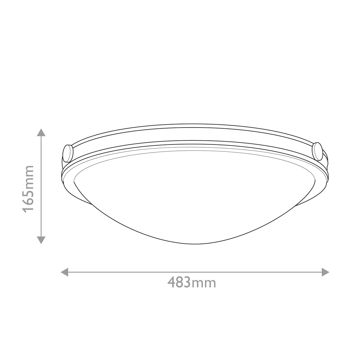 Потолочный светильник в форме неглубокой чаши с белым плафоном Hinkley в Грозном