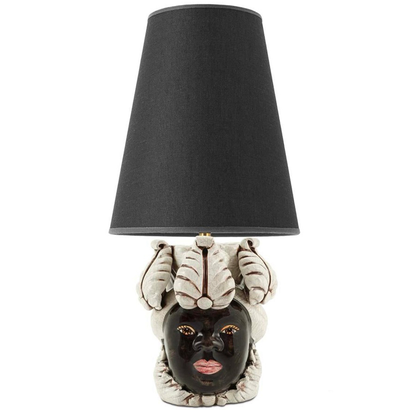 Настольная лампа Table Lamp Moro Lady Small New Dark Brown Black Черный Бежевый в Грозном | Loft Concept 