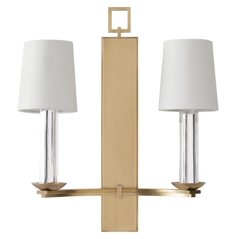 Бра Baker PH401 Trocadero Sconce Thomas Pheasant Белый Латунь Прозрачный Бра Baker PH401 Trocadero Sconce Thomas Pheasant Белый Латунь Прозрачный в Грозном | Loft Concept