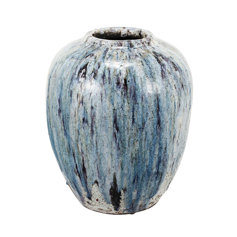 Ваза Terracotta Vase blue-white Белый Голубой Ваза Terracotta Vase blue-white Белый Голубой в Грозном | Loft Concept