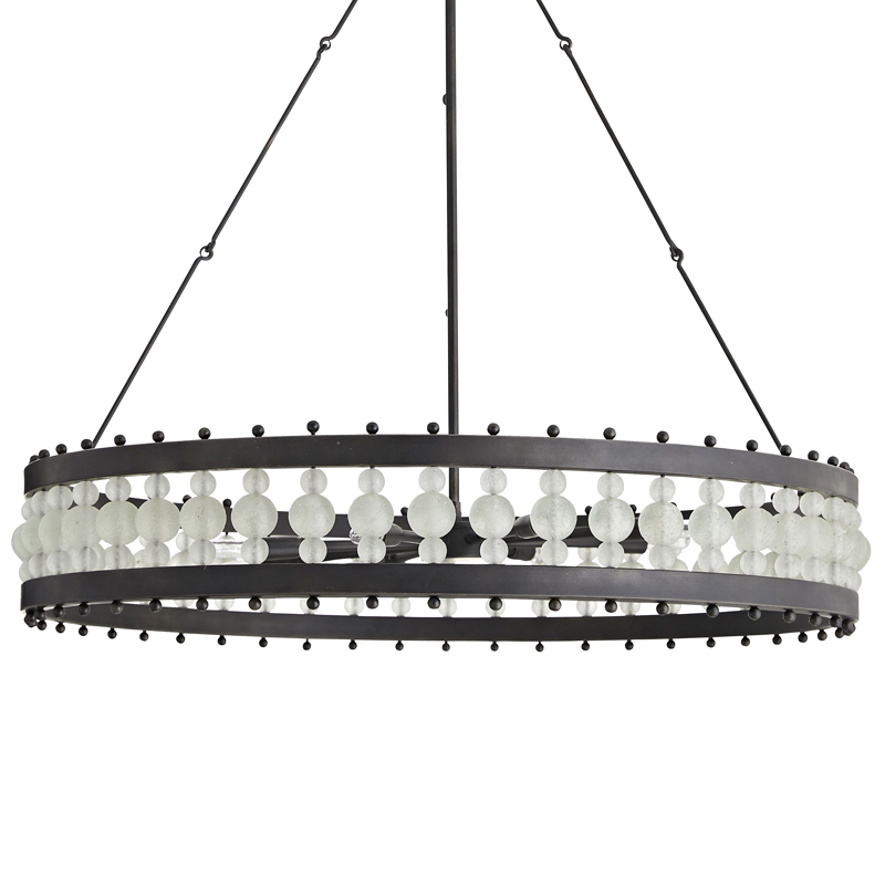 Люстра Arteriors ESME CHANDELIER Черный Прозрачный в Грозном | Loft Concept 
