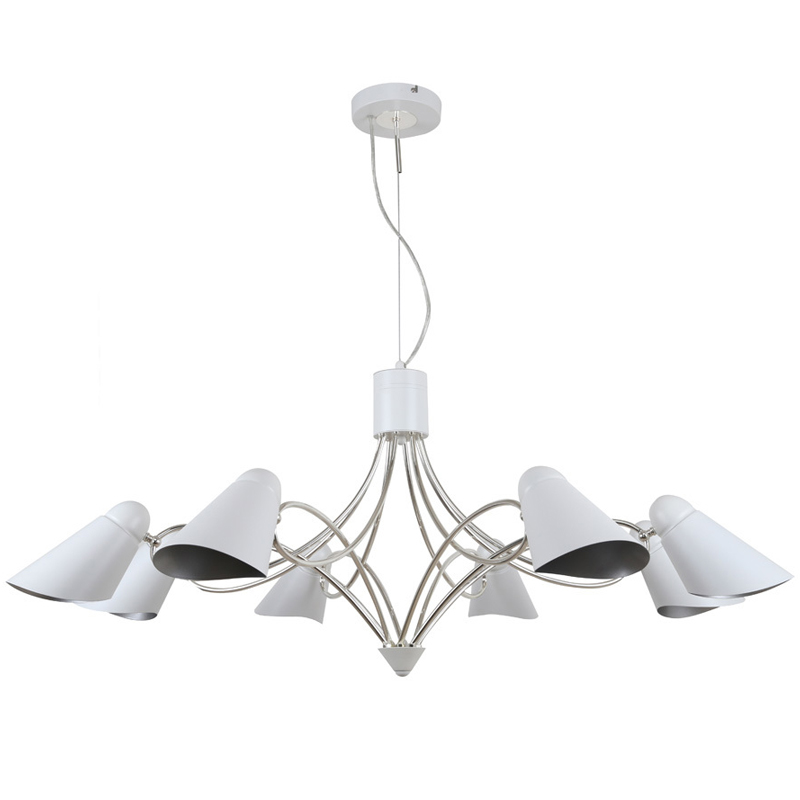 Люстра Silvi Chandelier Белый Серебряный Люстра Silvi Chandelier Белый Серебряный в Грозном | Loft Concept