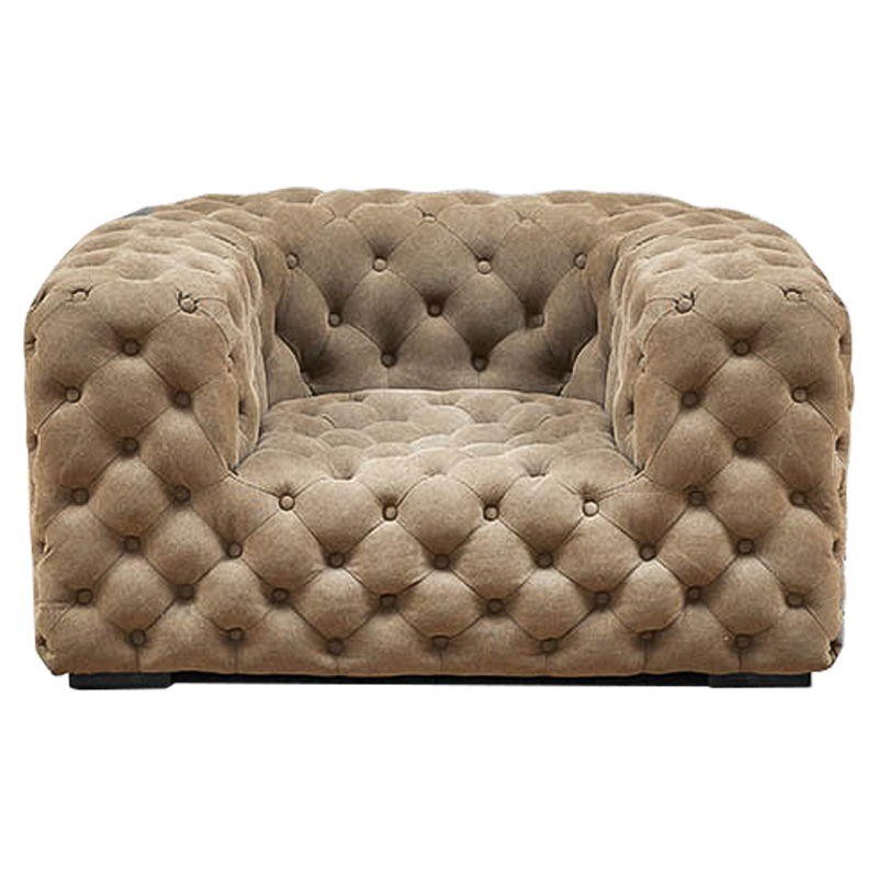 Кресло Soho Tufted Beige Armchair Бежевый Кресло Soho Tufted Beige Armchair Бежевый в Грозном | Loft Concept