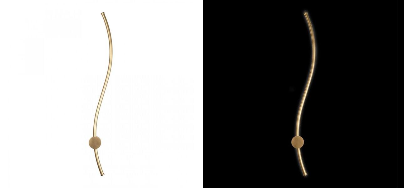 Светодиодное бра Curved Line Золото - фото №1