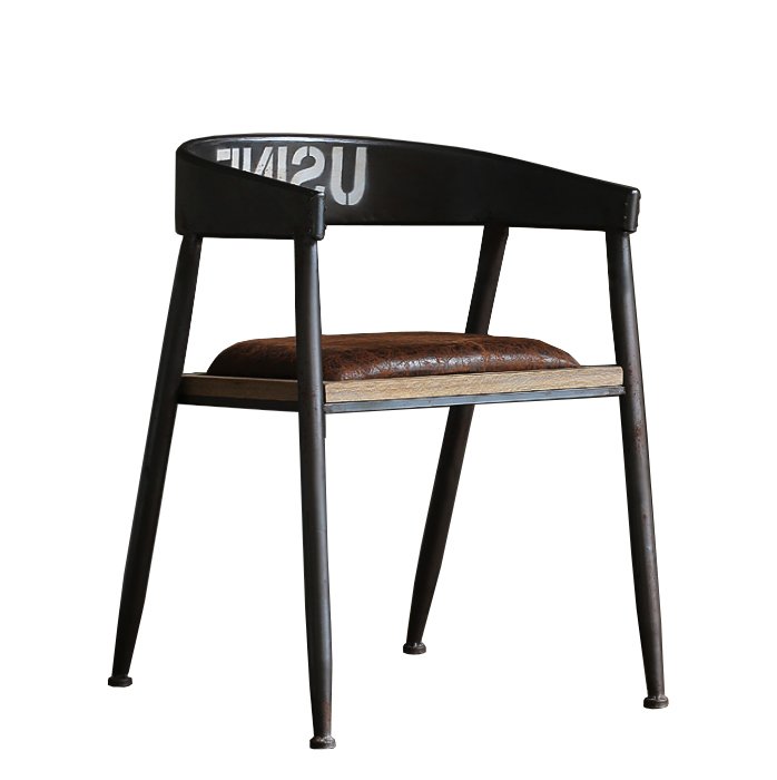 Стул Loft Armchair Industrial Коричневый Черный Стул Loft Armchair Industrial Коричневый Черный в Грозном | Loft Concept