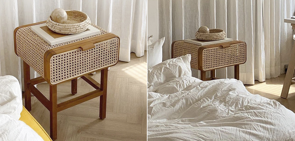 Тумба Rattan Mesh Nightstand Тумба Rattan Mesh Nightstand - Loft-Concept в Грозном